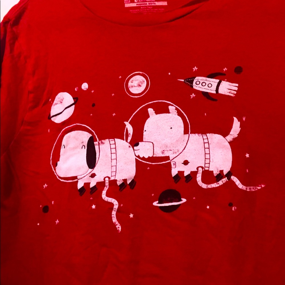 “Space Dogs” Cute Funny 1st Edition Threadless Tee - Dog Astronauts